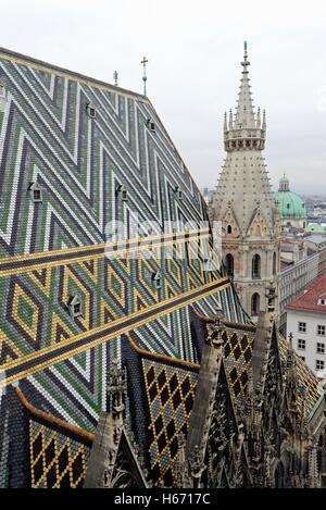 La cattedrale di Santo Stefano a Vienna Austria Foto Stock