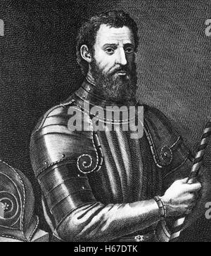 GIOVANNI da Verrazzano (1485-1528) Italiano explorer Foto Stock