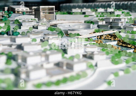 Architetto di un modello di sviluppo edilizio di Turco case vacanza. Foto Stock