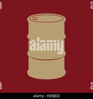 L'icona di barile Illustrazione Vettoriale