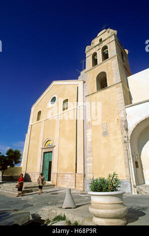 Vieste, chiesa di San Francesco, il Gargano, il Parco Nazionale del Gargano, in Puglia, Italia Foto Stock