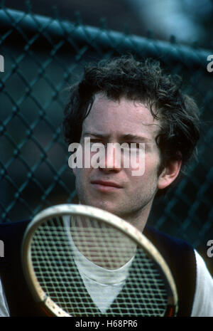 Ritratto di John McEnroe, Forest Hills, 1982. Foto Stock