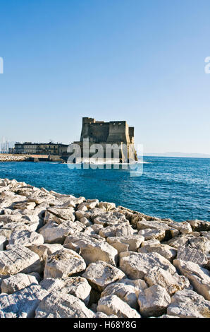 Castel dell'Ovo, "Uovo Castello', Mergellina, Napoli, Campania, Italia, Europa Foto Stock