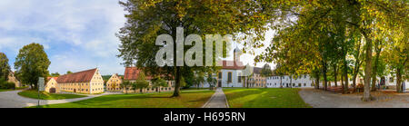 Gessertshausen: Oberschönenfeld Abbey, chiesa, Schwaben, Svevia, Baviera, Baviera, Germania Foto Stock