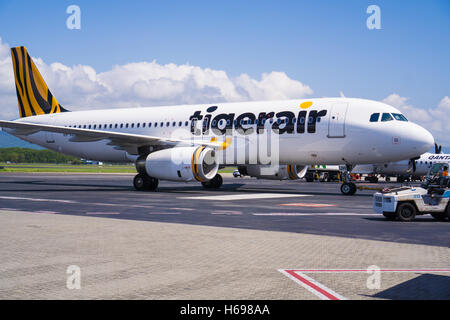 Un australiano TigerAir jet Foto Stock