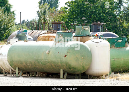 bombole gas Foto Stock
