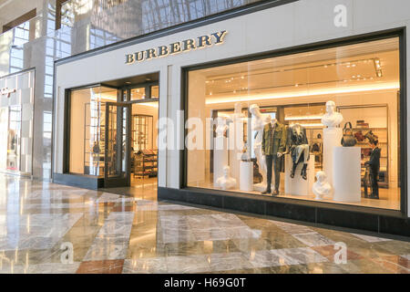 Burberry Store, luogo di Brookfield nel Battery Park City, NYC, STATI UNITI D'AMERICA Foto Stock