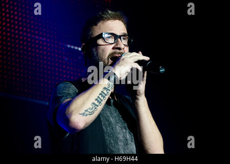 Marco Masini live presso Auditorium Conciliazione durante la Cronologia Tour 2015 Foto Stock