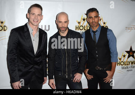 Los Angeles, Ca, Stati Uniti d'America. 25 ott 2016. Daughtry all'Hollywood Walk of Fame onori a Taglyan complesso su ottobre 25, 2016 a Los Angeles, California. © David Edwards/media/punzone Alamy Live News Foto Stock