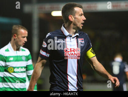 Victoria Park, Dingwall, Scozia. 26 ott 2016. Premier League scozzese di calcio. Ross County versus celtico. Paul Quinn di Ross County Credit: Azione Plus sport/Alamy Live News Foto Stock