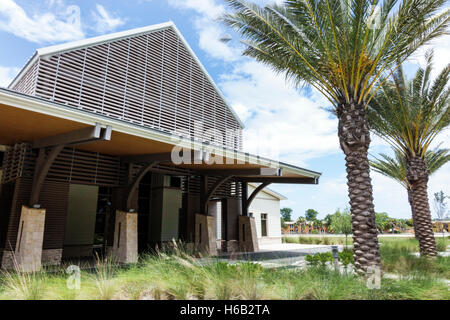 Daytona Beach Florida, Museo delle Arti e delle Scienze, MOAS, Cici & Hyatt Brown Museum of Art, di fronte, ingresso, FL160805028 Foto Stock