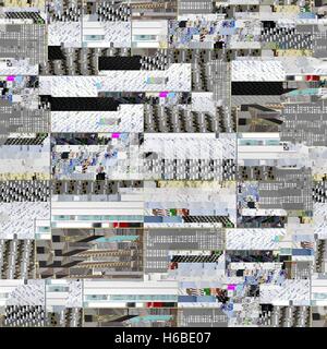 Seamless glitch sfondo per gli oggetti 3D Foto Stock