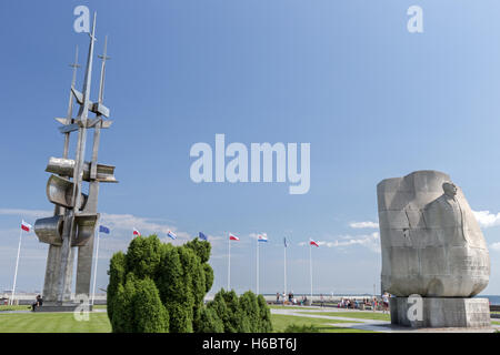 Monumento di Joseph Conrad, Gdynia, Polonia Foto Stock