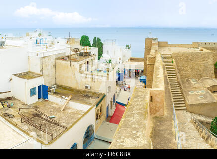 La vecchia Medina si trova sulla costa mediterranea Foto Stock