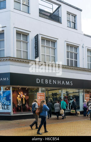Negozio Debenhams in King's Lynn High Street. Foto Stock