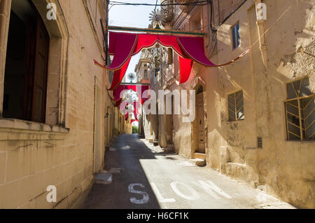 Città vecchia Ir-Rabat in Malta Foto Stock