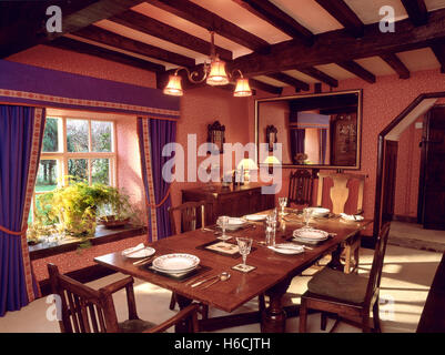 Sala da pranzo cottage. Foto Stock