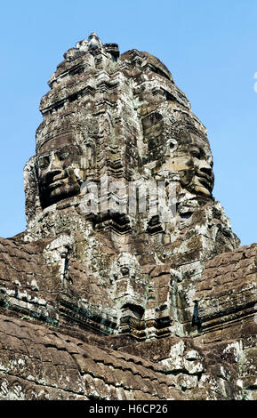 Templi di Ankgor famoso vecchio buddista landmark rovine di templi dettaglio vicino a Siem Reap Cambogia Foto Stock