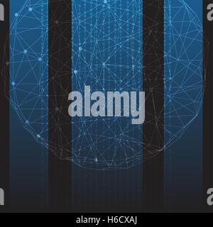 Il cloud di flussi di dati di sfondo astratto - Illustrazione Vettoriale Illustrazione Vettoriale