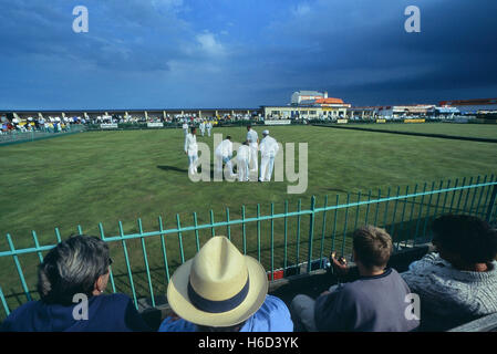 Torneo di bocce. Great Yarmouth. Norfolk. In Inghilterra. Regno Unito Foto Stock