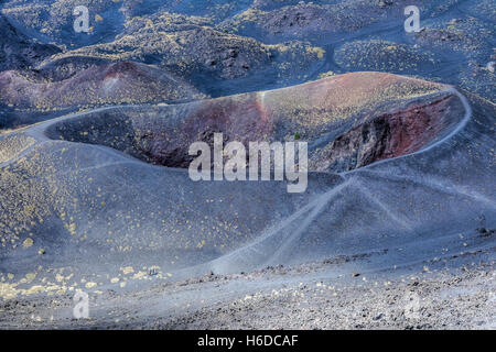 Il monte Etna e Catania, della Sicilia, Italia Foto Stock