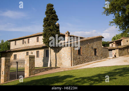 Tipico casale in Toscana Foto Stock