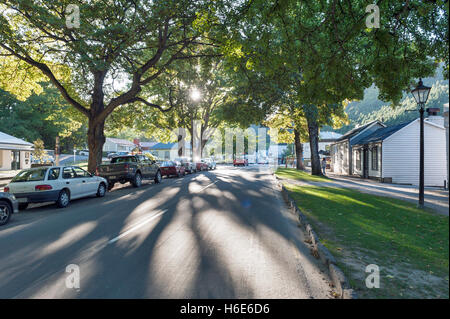 Arrowtown, Nuova Zelanda - Febbraio 2016: Insediamento storico di Arrowtown Foto Stock