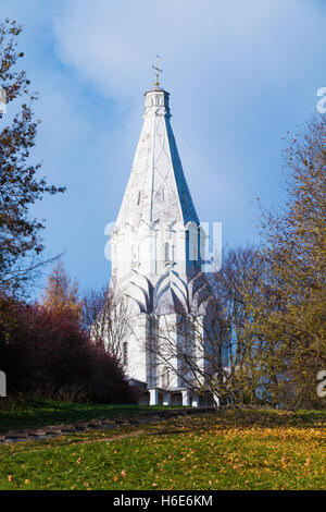 I cristiani ortodossi Chiesa di ascensione di Kolomenskoe, Russia, Mosca. Foto Stock