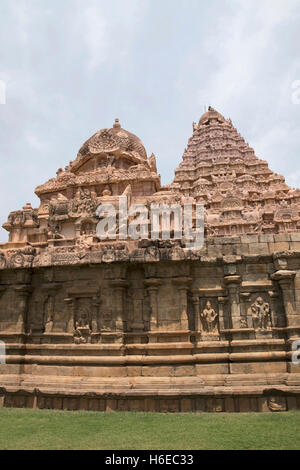 Tenkailasa santuario e il tempio di Brihadisvara, Gangaikondacholapuram, Tamil Nadu, India. Foto Stock