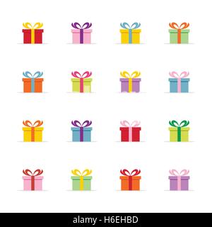 [EPS10] colorate scatole regalo illustrazione vettoriale Illustrazione Vettoriale