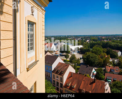 Germania, Dachau - città vista panoramica dal castello rinascimentale, ex residenza di campagna dei sovrani bavaresi Foto Stock