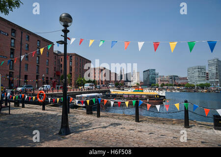 Albert Dock area, City Centre, Liverpool, Merseyside England, Regno Unito Foto Stock