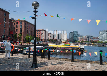 Albert Dock area, City Centre, Liverpool, Merseyside England, Regno Unito Foto Stock