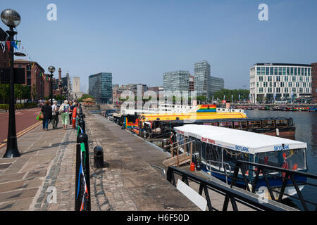 Albert Dock area, City Centre, Liverpool, Merseyside England, Regno Unito Foto Stock