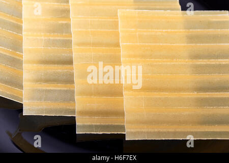 Lasagna sheets.Sémola dura Foto Stock
