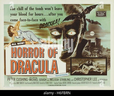 L'orrore di Dracula - Movie Poster - Foto Stock