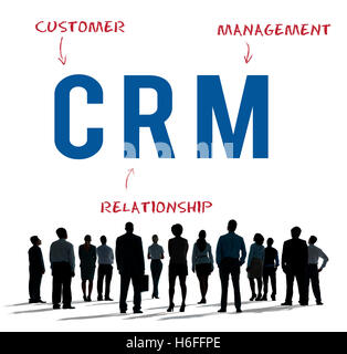 CRM di business Strategia aziendale concetto di marketing Foto Stock