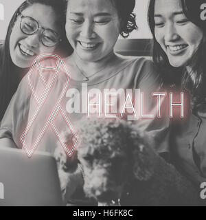 Womens Health consapevolezza concetto a nastro Foto Stock