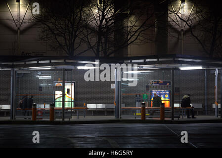 Stazione degli autobus di Buchanan in atteggiamento di notte Foto Stock