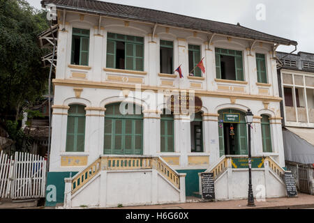 Casa coloniale francese, Luang Prabang, Laos Foto Stock