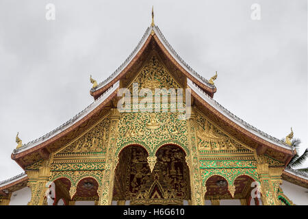 Tempio, Haw Pha Bang, aka ho Pha Bang, Cappella reale o Palazzo, Luang Prabang, Laos Foto Stock