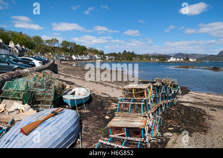 Plockton, Loch Carron, vicino a Kyle of Lochalsh, Highland, Scotland, Regno Unito Foto Stock