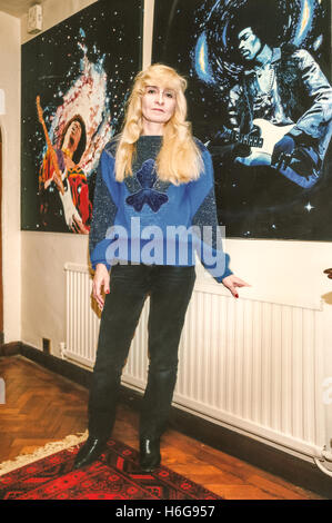 Monika Dannemann, fidanzata di Jimi Hendrix, a casa in Seaford. Foto Stock