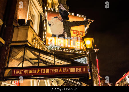 Il Thriller di Michael Jackson al Lyric Theatre di Theatreland sulla Shaftesbury Avenue di Londra, SOHO, Regno Unito Foto Stock