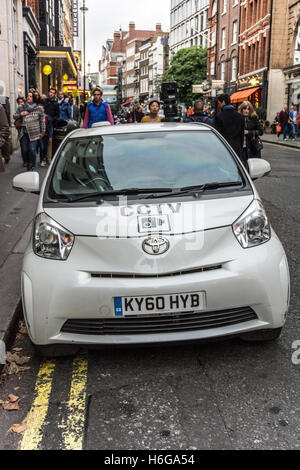 Westminster auto TVCC in St Martin's Lane, London, England, Regno Unito Foto Stock