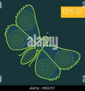 Profilo di insetto vettore Illustrazione Vettoriale