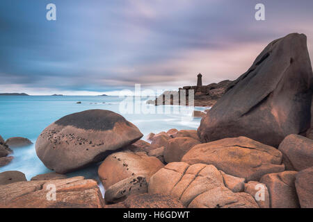 Le Phare de Ploumanac'h. Foto Stock