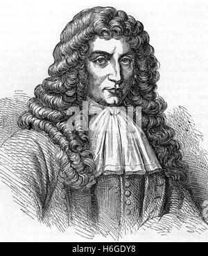 DENIS PAPIN (1647-C 1713) inventore francese e matematico circa 1690 Foto Stock