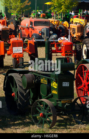 Trattori antichi, grande Oregon Steam-Up, antichi Powerland, Brooks, Oregon Foto Stock