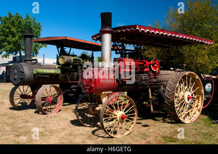 Trattori a vapore, grande Oregon Steam-Up, antichi Powerland, Brooks, Oregon Foto Stock